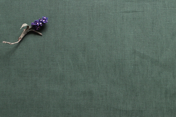 リネンドナ　緑　linen100%